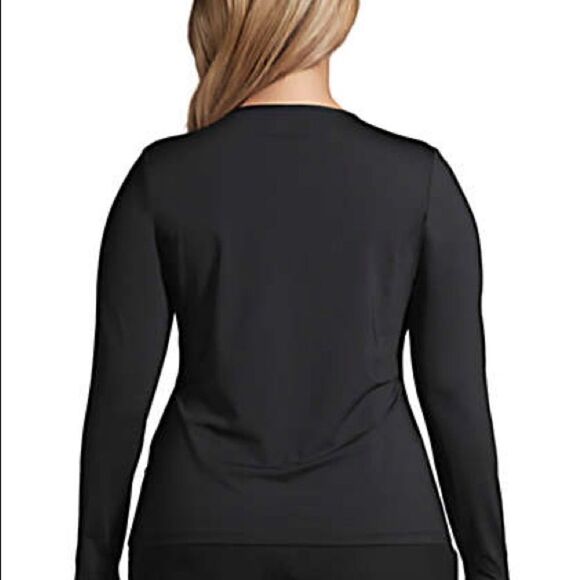 Land’s End rash guard long sleeve coverup Various sizes Black - Picture 5 of 6